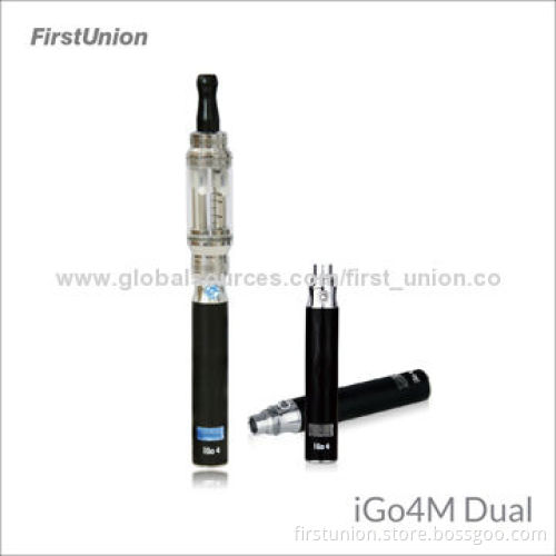 Hot Sale iGo4M Dual Flavor New Electronic Cigarettes with Magnetic Touch Charger, CE/RoHS marked